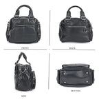 Solid Multi Pocket Crossbody Bag (Size 27x15x19 cm) - Black