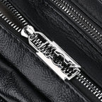 Solid Multi Pocket Crossbody Bag (Size 27x15x19 cm) - Black