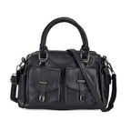 PU Patterned Crossbody Bag (Size 28x14x16 cm) - Black & Black