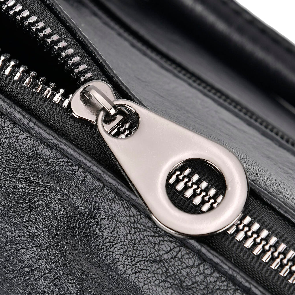 PU Patterned Crossbody Bag (Size 28x14x16 cm) - Black & Black