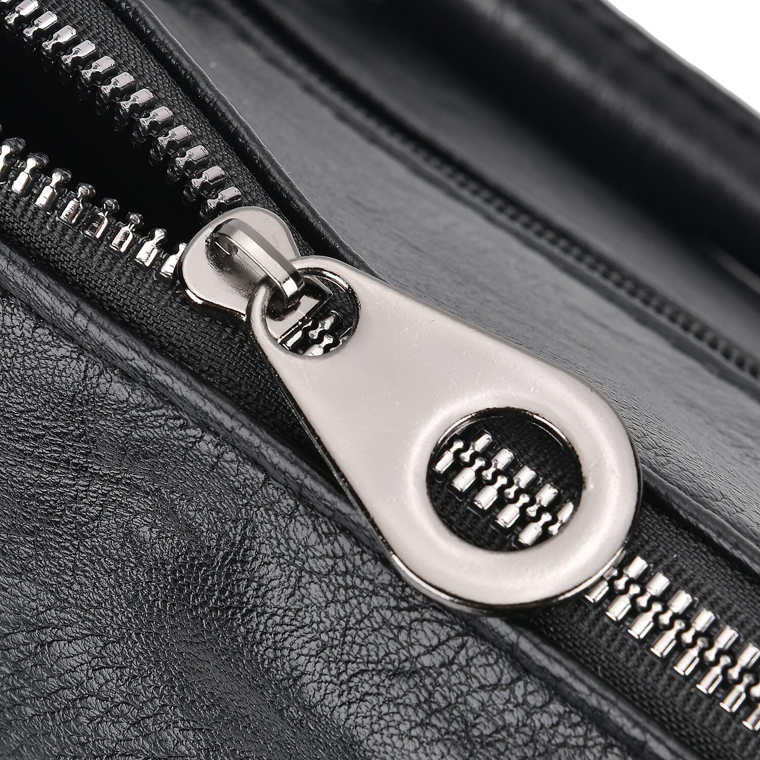 PU Patterned Crossbody Bag (Size 28x14x16 cm) - Black & Black