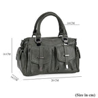 PU Patterned Crossbody Bag (Size 28x14x16 cm) - Green & Black