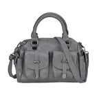 PU Patterned Crossbody Bag (Size 28x14x16 cm) - Grey & Black