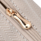 Trendy Graffiti Tote Bag with Mini Pouch - Brown - Multicolour
