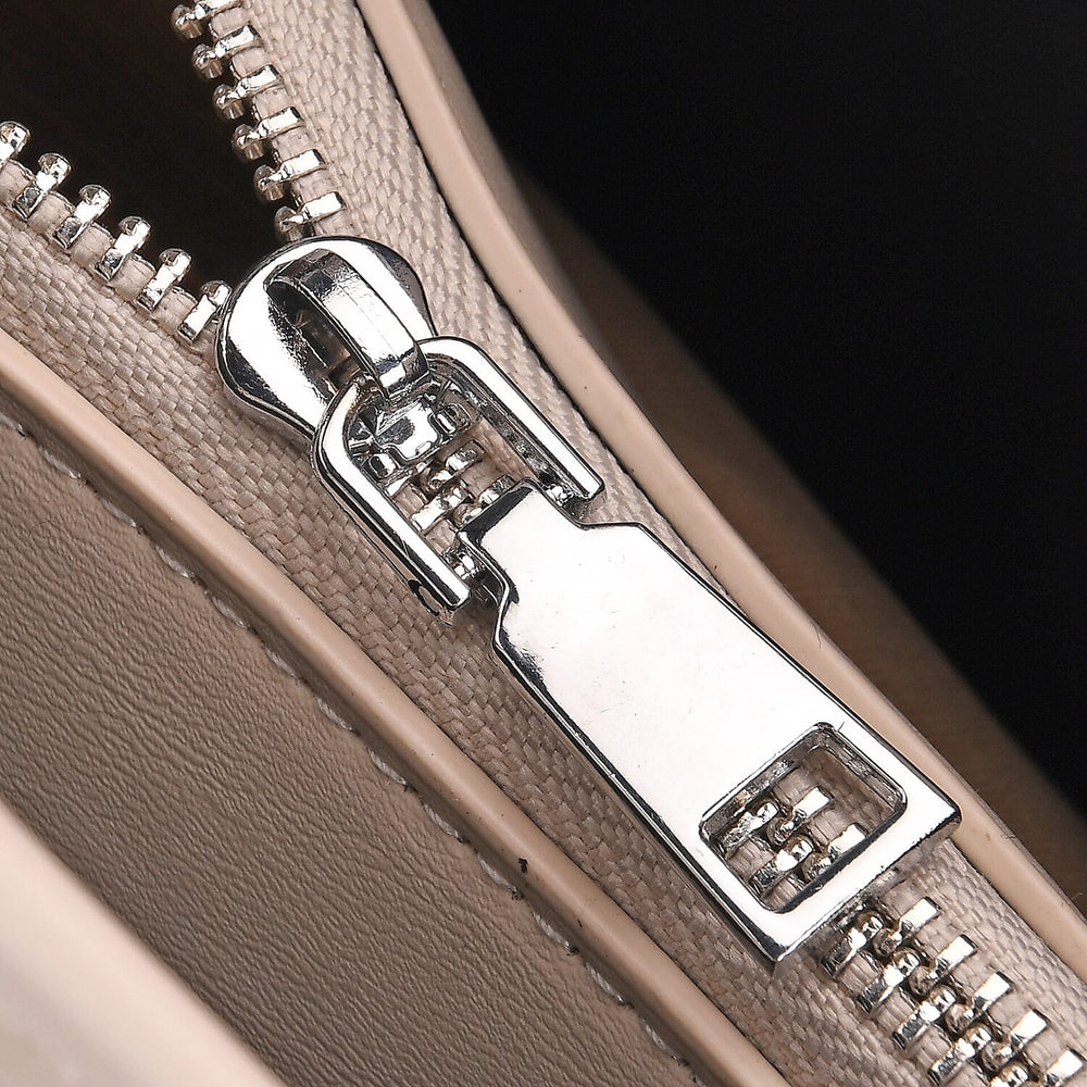 DESIGNER INSPIRED - Classic Structured Tote Bag - Beige