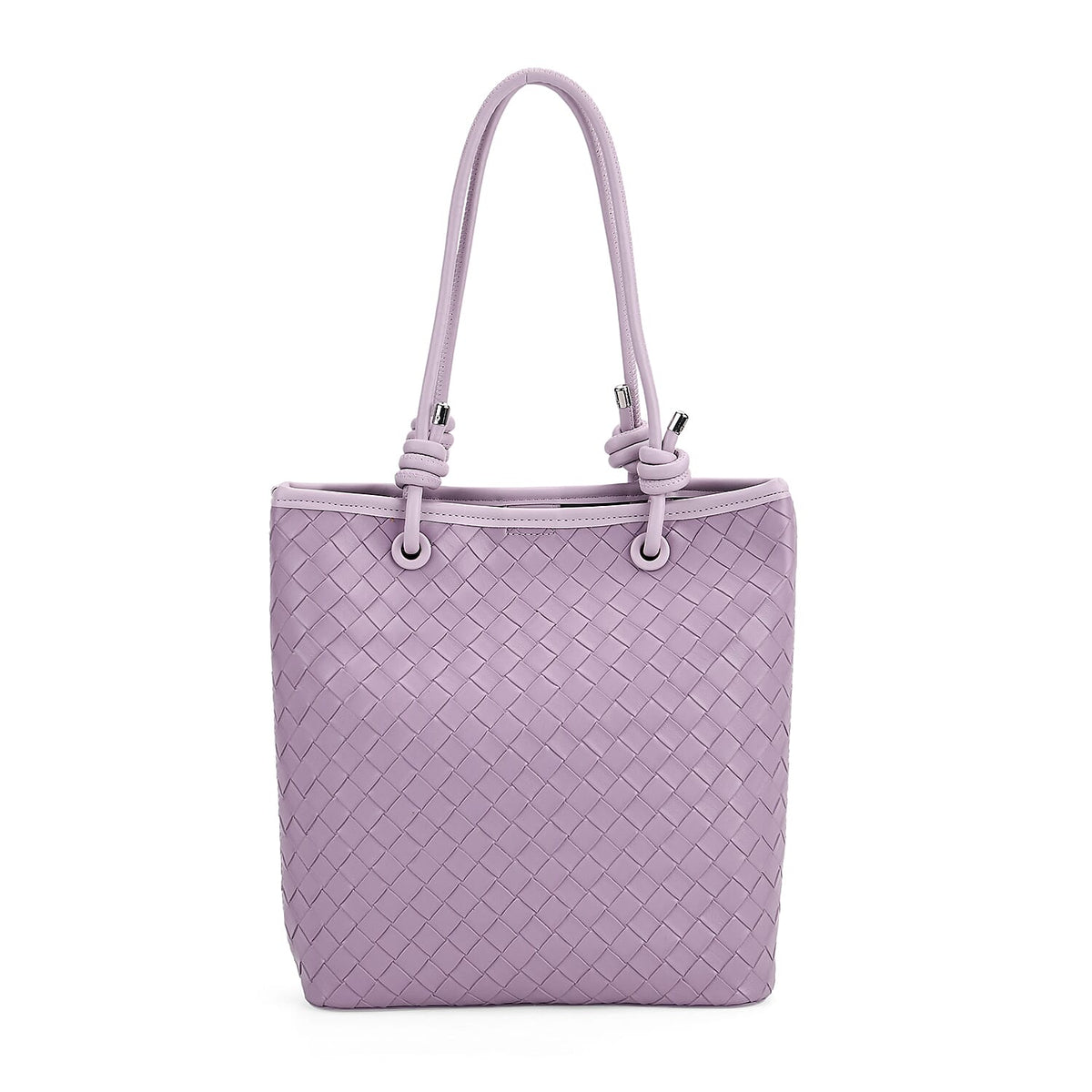 DESIGNER INSPIRED - - Classic Structured Tote Bag - Purple