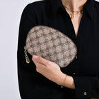PU Patterned Tote Bag (Size 38x51x13 cm) - Brown & Coffee