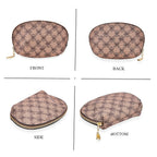 PU Patterned Tote Bag (Size 38x51x13 cm) - Brown & Coffee