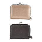 Designer Inspired Wallet with RFID Protection - Gold - Dark Grey