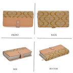 SET OF 2 - Double C Print Clutch - Short Wallet - Yellow