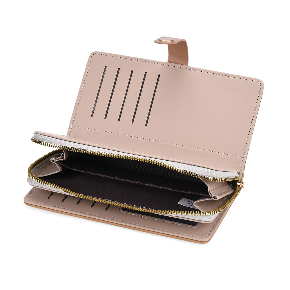 SET OF 2 - Double C Print Clutch - Short Wallet - Yellow