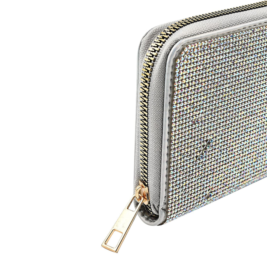 Sparkly Rhinestone Purse (Size 19x2x10 cm) - AB - Green