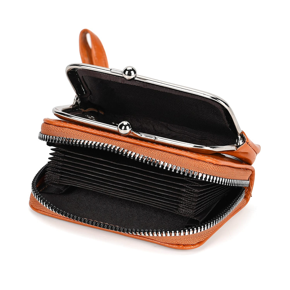 PU Solid Crossbody Bag (Size 13x6x18 cm) - Brown
