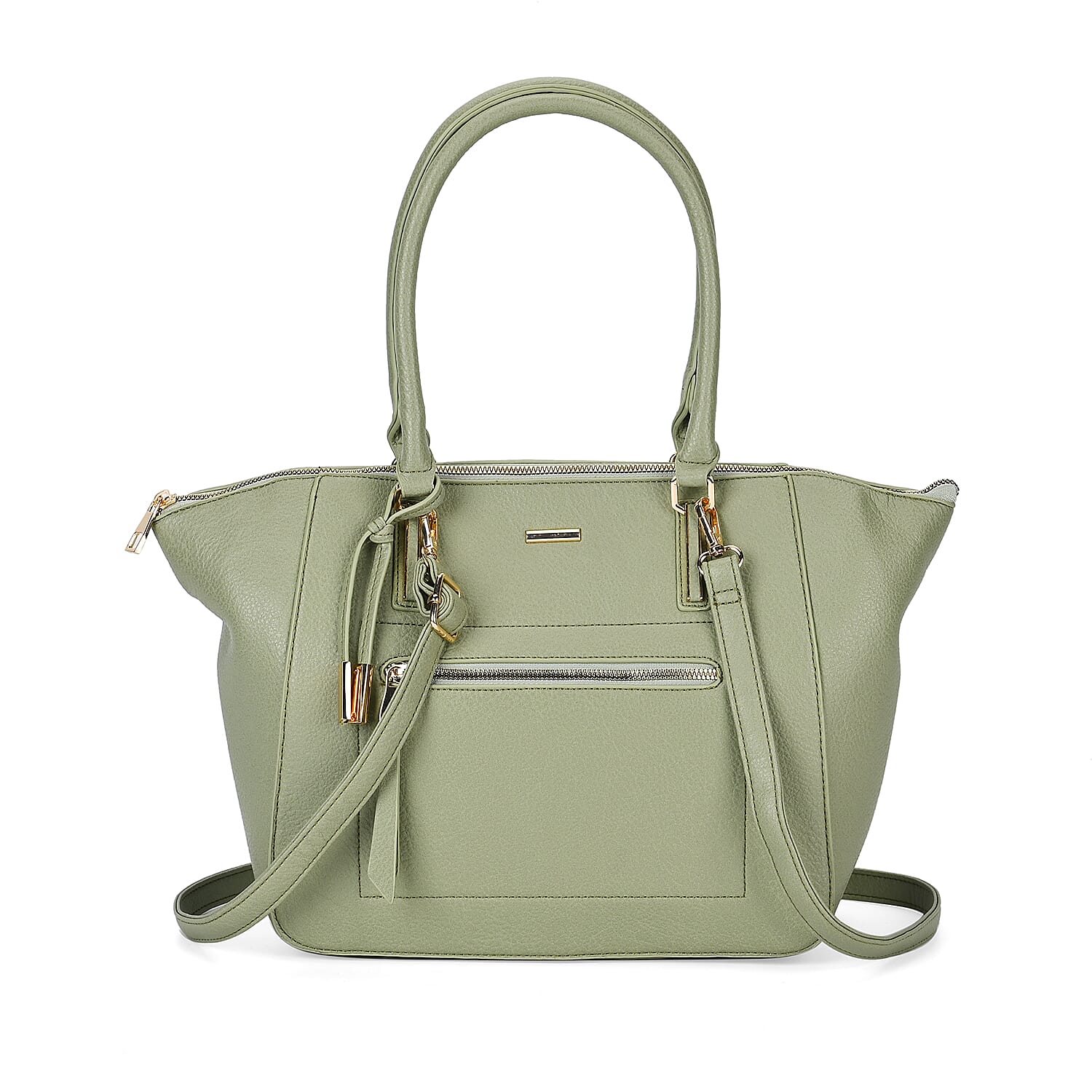 ONE TIME CLOSEOUT DEAL - Large Convertible Fully Lined Crossbody Bag  - Olive