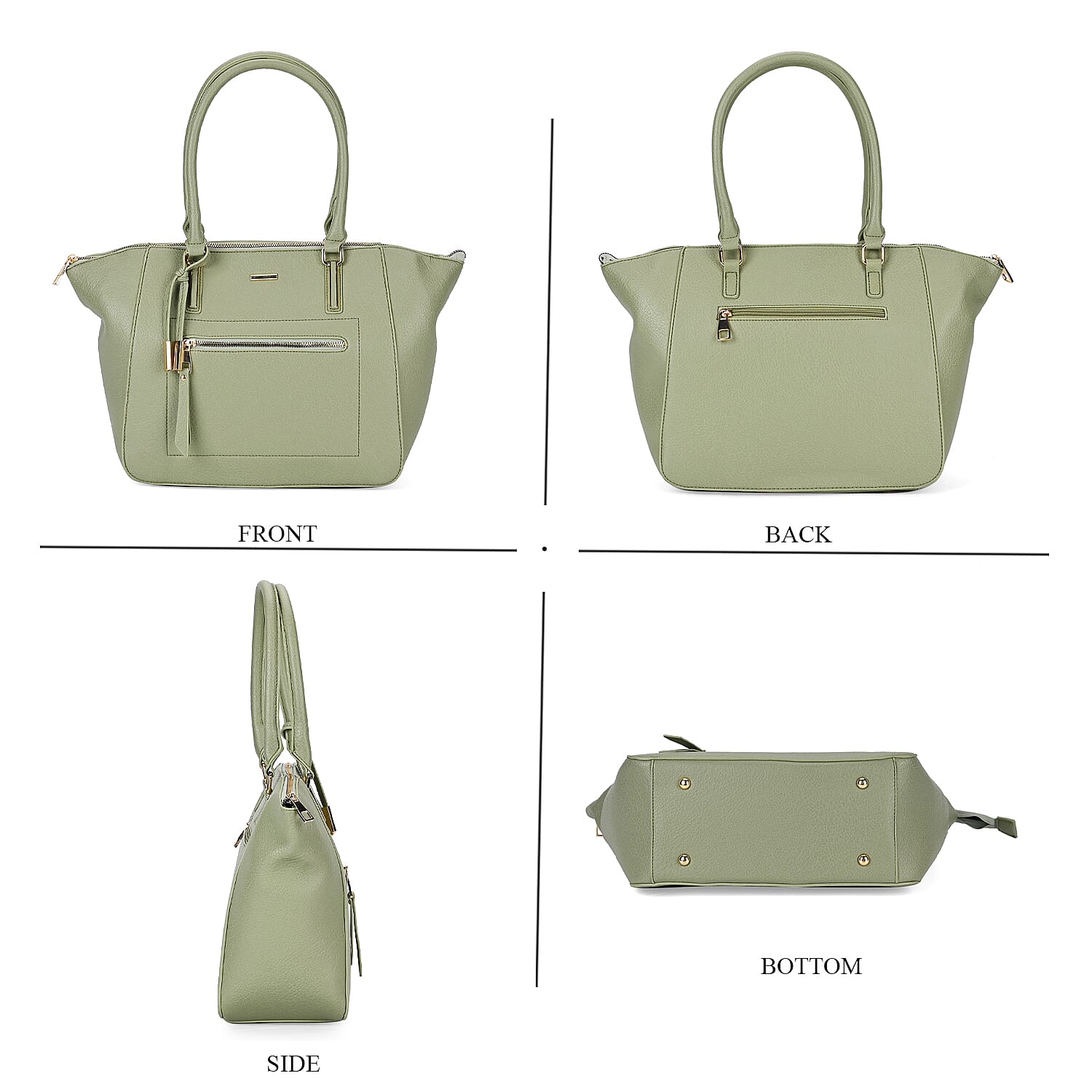ONE TIME CLOSEOUT DEAL - Large Convertible Fully Lined Crossbody Bag  - Olive