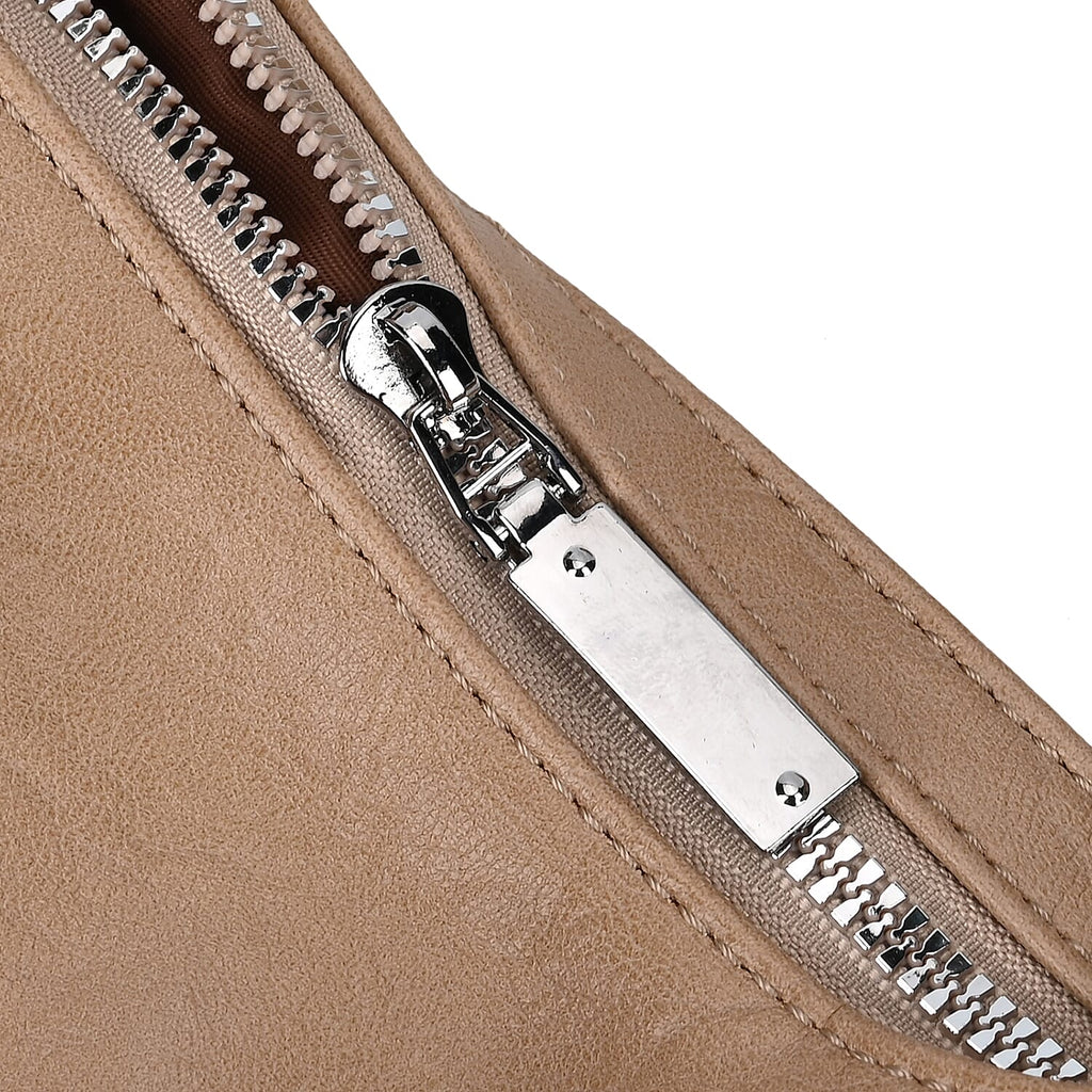 Leatherette 3 in 1 Crossbody Bag - Khaki