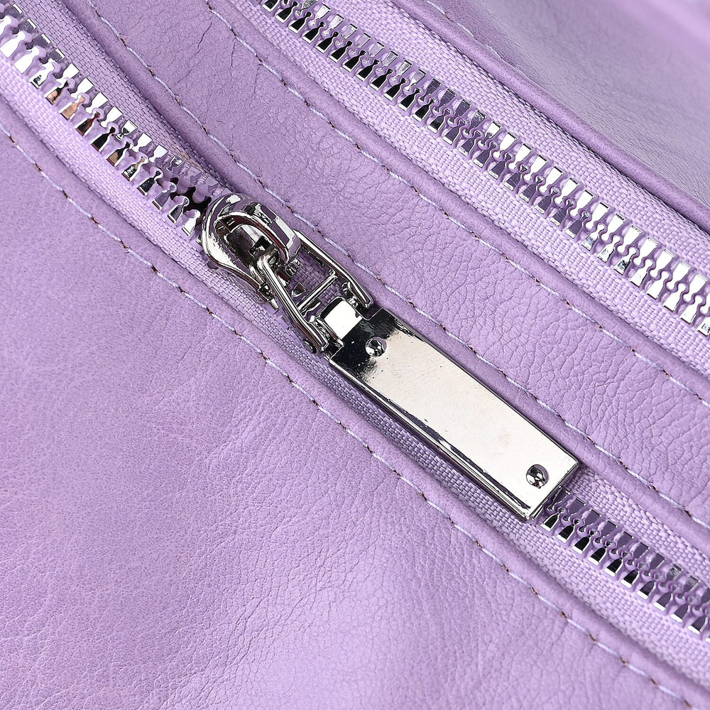 3 in 1 Solid Versatile Styling Crossbody, Shoulder, and Tote Bag (Size 33x13x36 cm) - Lavendar