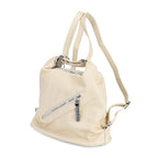 3 in 1 Solid Versatile Styling Crossbody, Shoulder, and Tote Bag (Size 33x13x36 cm) - White