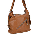 3 in 1 Solid Versatile Styling Crossbody, Shoulder, and Tote Bag (Size 33x13x36 cm) - Tan