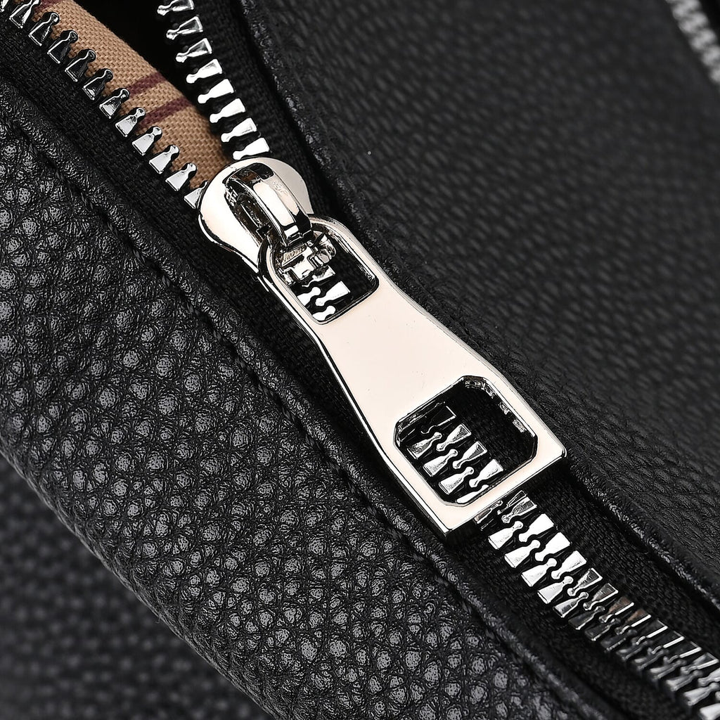Solid Hobo Style Shoulder Bag - Black