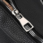 Solid Hobo Style Shoulder Bag - Black