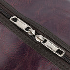 Designer Inspired Travel Duffle Bag with Shoulder Strap - Burgundy