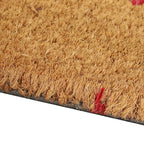 PVC Backed Coir Welcome Rug and Door Mat (Size 60x40 cm) - Multi