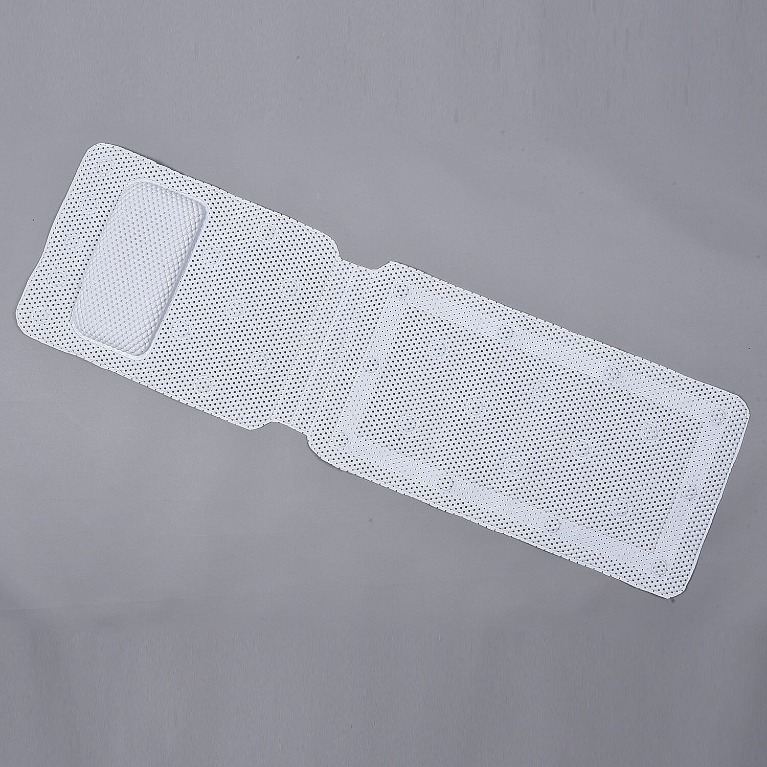 MSPA Antislip Bathtub Scrubbing Mat with Pillow - Grey
