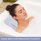 MSPA Antislip Bathtub Scrubbing Mat with Pillow - Grey
