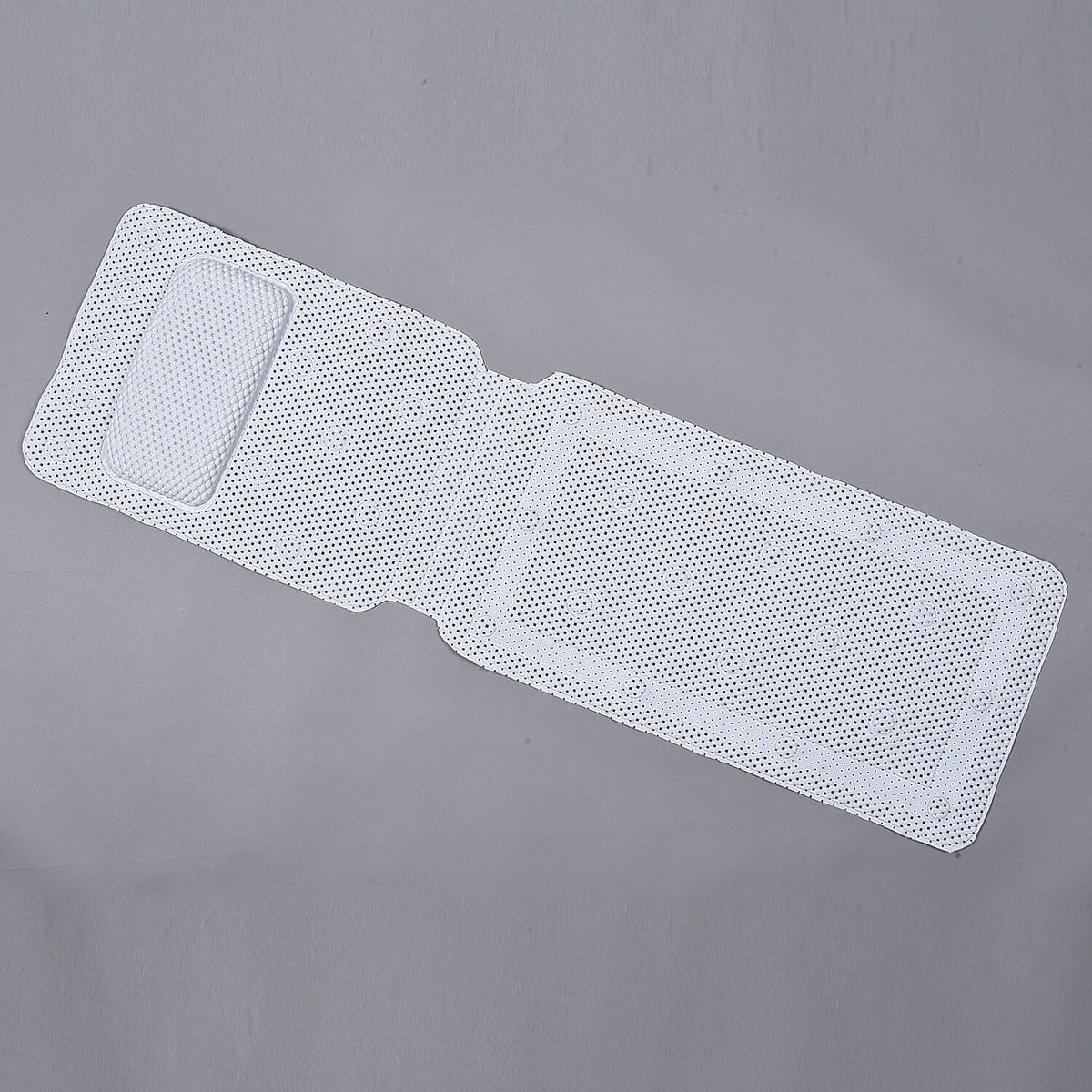 MSPA Antislip Bathtub Scrubbing Mat with Pillow - Grey