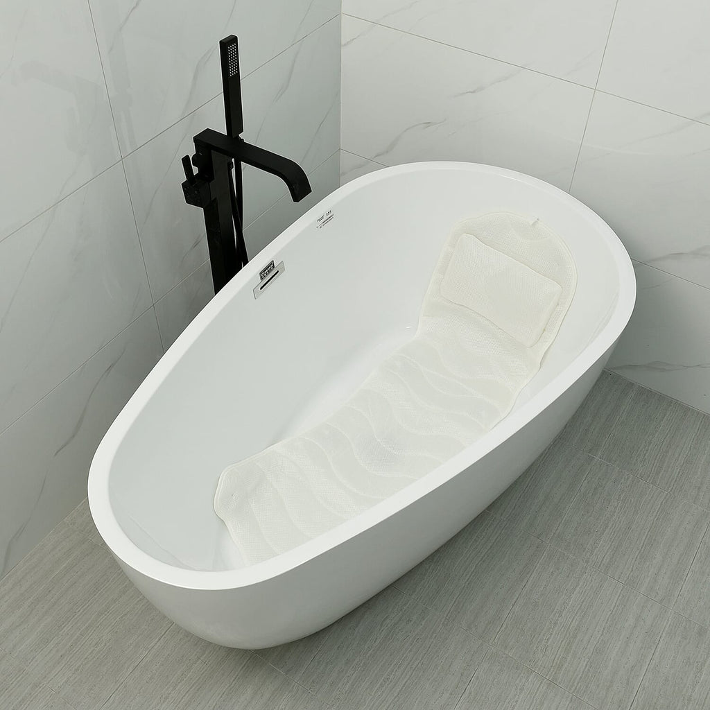 3D Gridding Screen Cloth Bathtub Backpad (Size 115x40Cm)