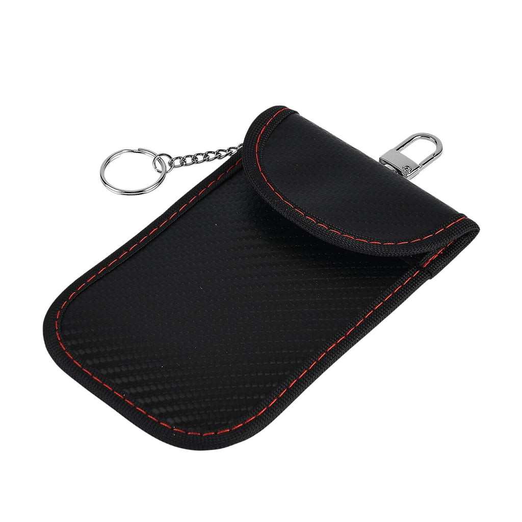 Set of 2 Black RFID Anti-Magnetic Card Holders (Size 14.5x9 cm) - Black