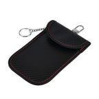 Set of 2 Black RFID Anti-Magnetic Card Holders (Size 14.5x9 cm) - Black
