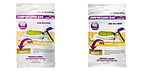 Pack of 10 Vaccum Compression Bags - 5 x Large - 5 x Medium