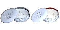 Pack of 2 - Ashland 3 Wick Tin Candle - Eucalyptus - Sage (312g) and Vanilla Bean - Tonka