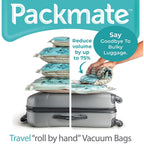 Pack of 2 - Packmate Travel Roll Storage Bags (Size-Medium)