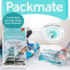 Pack of 2 - Packmate Travel Roll Storage Bags (Size-Medium)