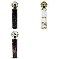 Pack of 3 Arabiyat Air Freshener -  Oud Al Faris, Silky and Malikat Al Hub