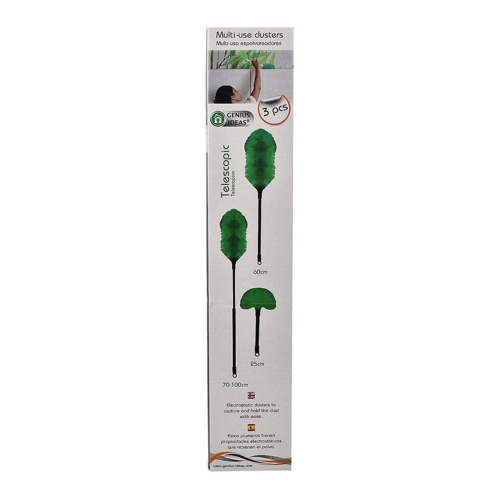 Pack of 3 Multi-Use Dusters with Telescopic Duster