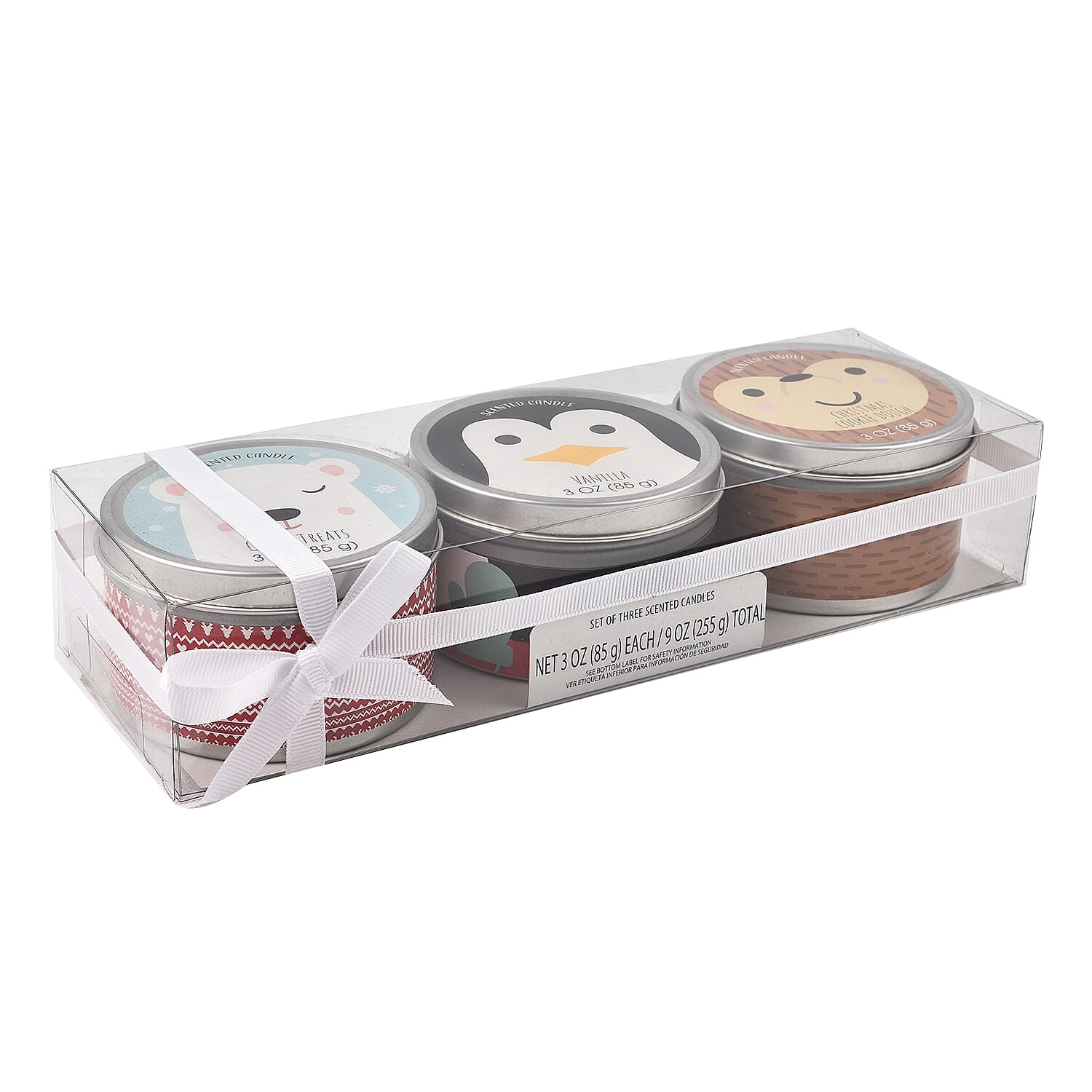 Pack of 3 Tin Candles - Critters (Crispy, Vanilla, Cooky Dough)