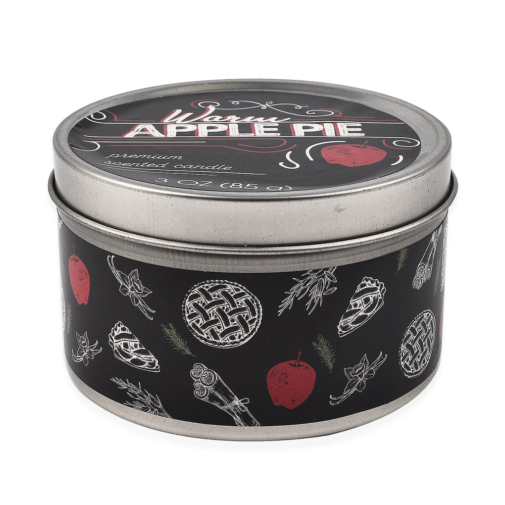 Pack of 3 Tin Candles - Rustic (Pumpkin Spice, Mulled Cider, Apple Pie)