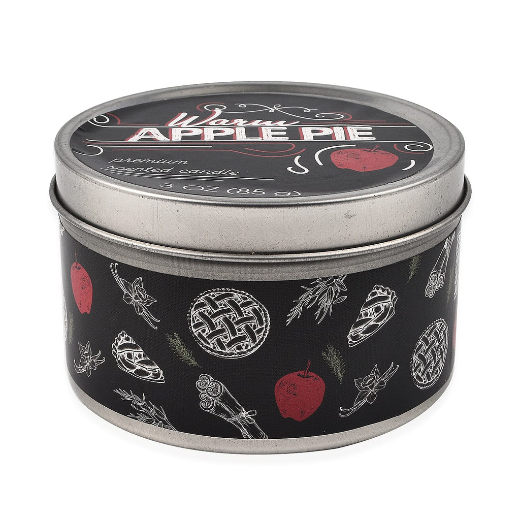 Pack of 3 Tin Candles - Rustic (Pumpkin Spice, Mulled Cider, Apple Pie)