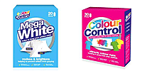 Pack of 6 Mega Laundry Sheets - 3 Colour Control and Mega White Sheets