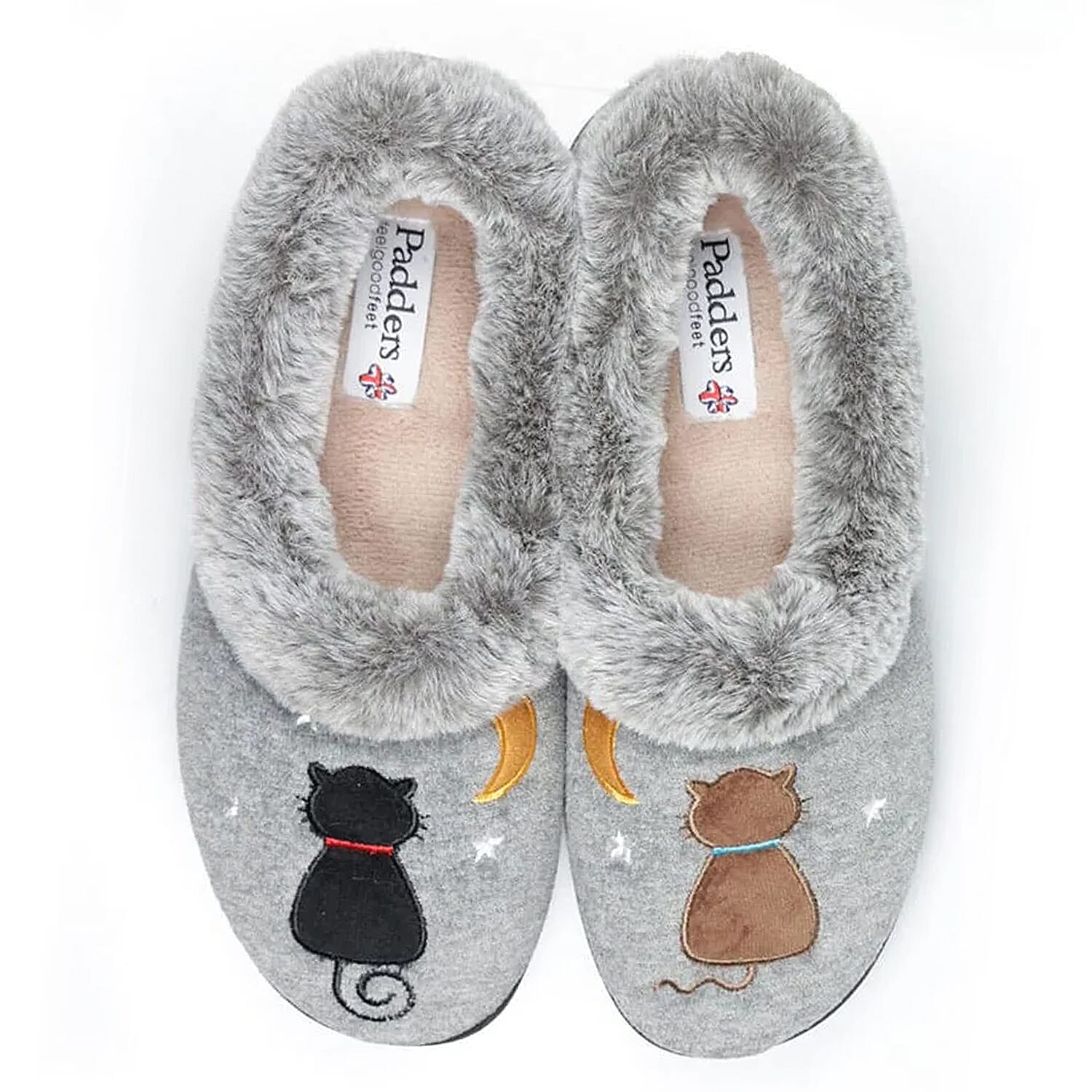 Padders Ladies Slipper (Size - 3) - Grey