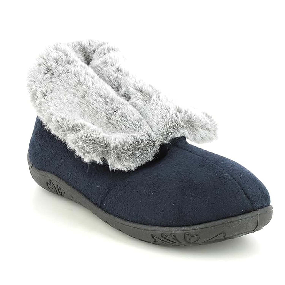 Padders Ladies Slipper (Size - 6) - Navy