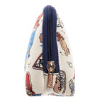 Signare Paddington Cosmetic Bag - Cream Multi