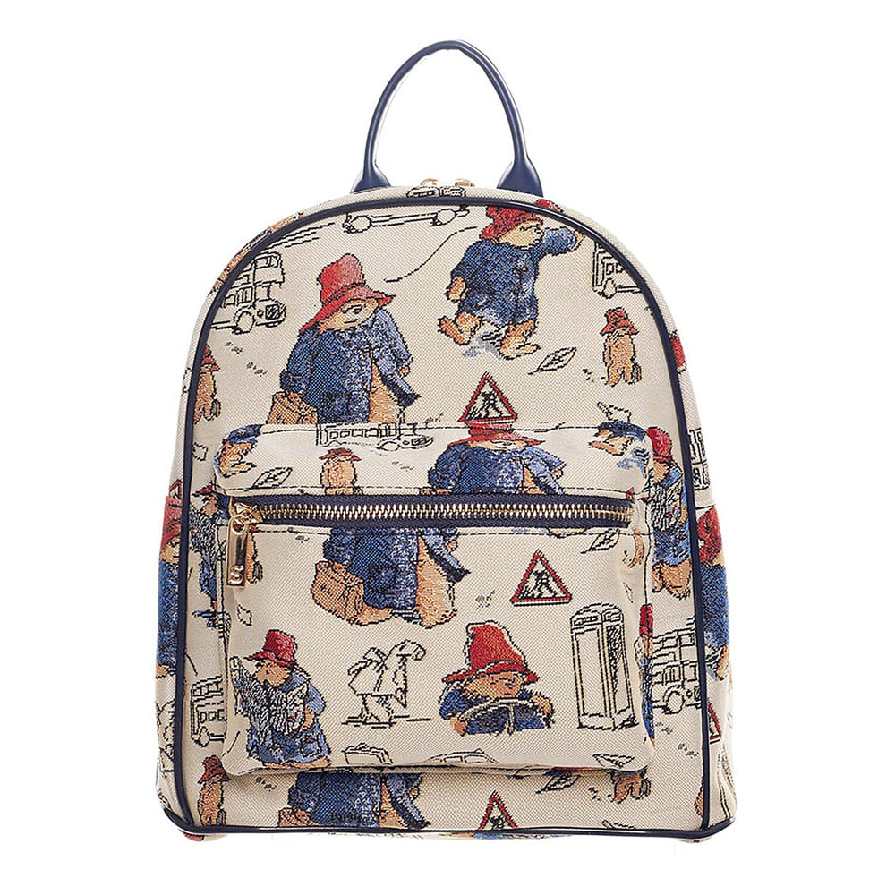 Signare Paddington Woven Daypack - Cream Multi