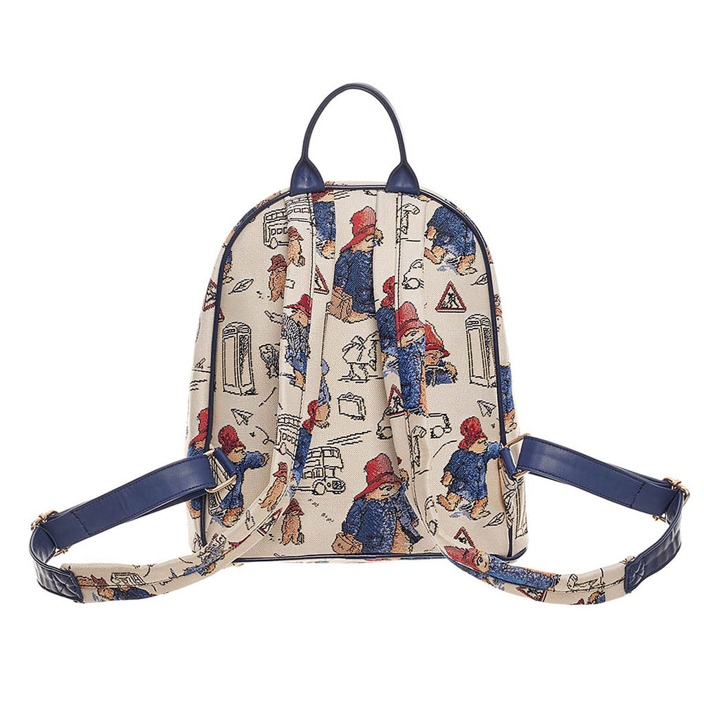 Signare Paddington Woven Daypack - Cream Multi