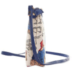 Signare Paddington Woven Sling Bag & Zip Coin Purse - Cream Multi