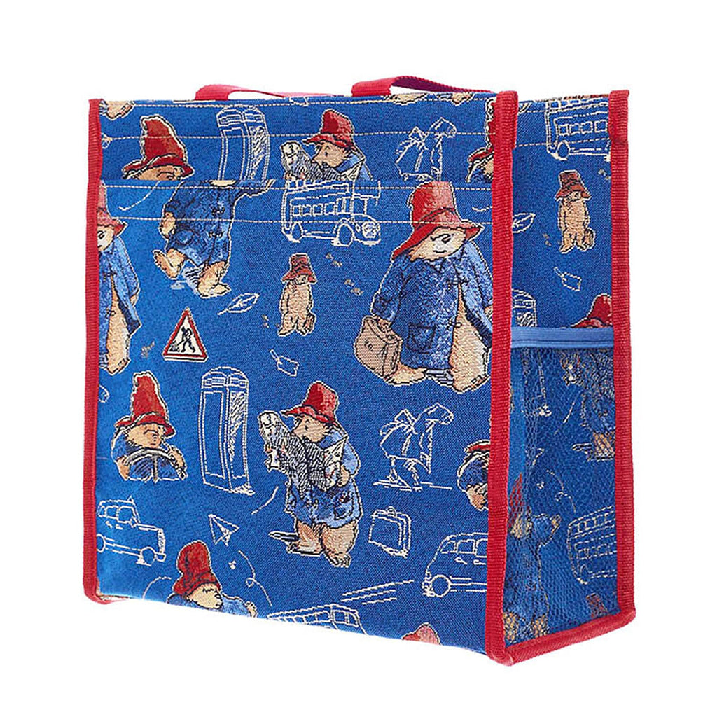 Paddington Classic Marmalade Woven Shopper Bag - Blue Multi